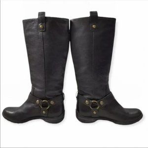 Coach Brown Leather Tall Boots Women's Size 6 riding boots